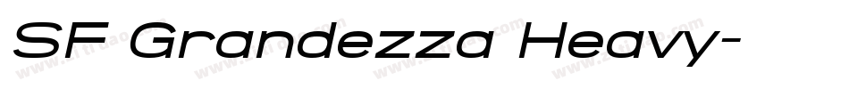 SF Grandezza Heavy字体转换